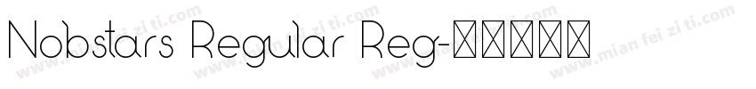 Nobstars Regular Reg字体转换